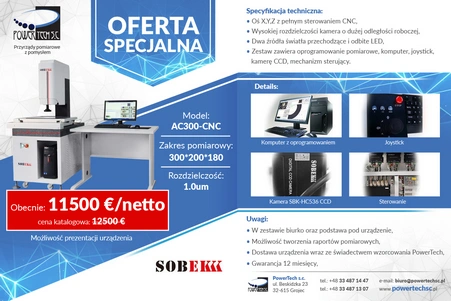 Video mikroskop pomiarowy AC300CNC